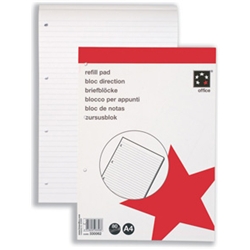 5 Star Refill Pad Feint Ruled 80 Sheets A4 [Pack